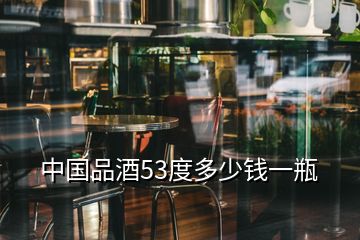 中國(guó)品酒53度多少錢一瓶