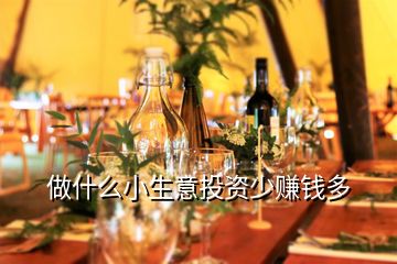做什么小生意投資少賺錢多