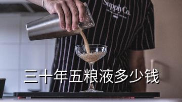 三十年五糧液多少錢