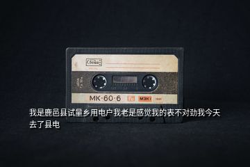 我是鹿邑縣試量鄉(xiāng)用電戶我老是感覺我的表不對勁我今天去了縣電