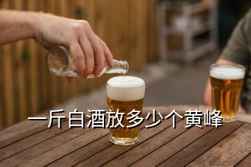 一斤白酒放多少個黃峰