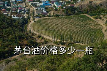 茅臺酒價格多少一瓶