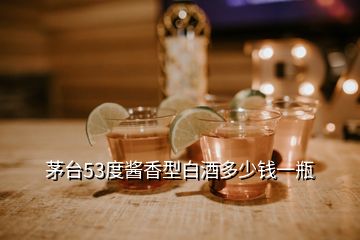 茅臺53度醬香型白酒多少錢一瓶