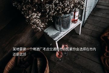 某地要建一個啤酒廠考慮交通和市場因素你會選擇在市內(nèi)還是遠郊