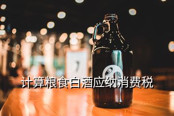計算糧食白酒應納消費稅