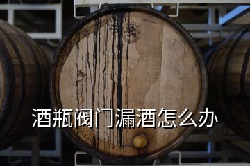 酒瓶閥門(mén)漏酒怎么辦