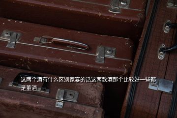 這兩個(gè)酒有什么區(qū)別家宴的話這兩款酒那個(gè)比較好一些都是董酒