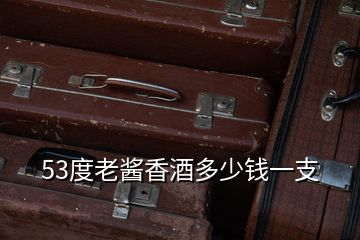 53度老醬香酒多少錢(qián)一支