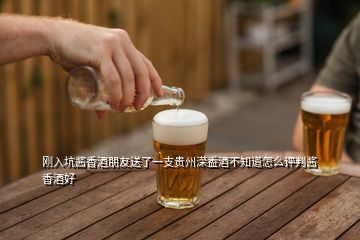 剛?cè)肟俞u香酒朋友送了一支貴州溁盉酒不知道怎么評判醬香酒好