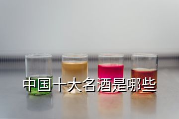中國(guó)十大名酒是哪些