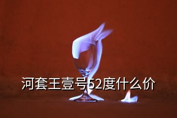 河套王壹號(hào)52度什么價(jià)