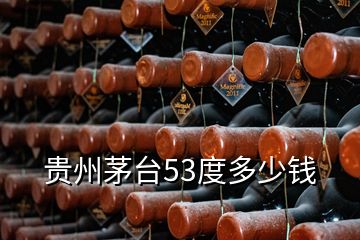 貴州茅臺53度多少錢