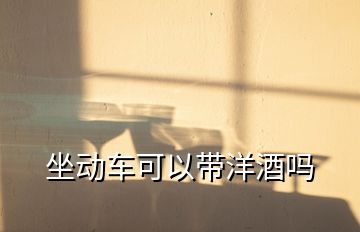 坐動(dòng)車(chē)可以帶洋酒嗎