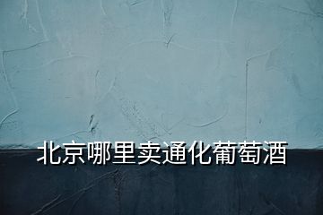 北京哪里賣通化葡萄酒