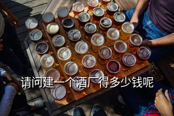 請問建一個酒廠得多少錢呢