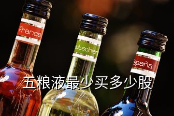 五糧液最少買(mǎi)多少股