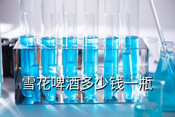 雪花啤酒多少錢一瓶