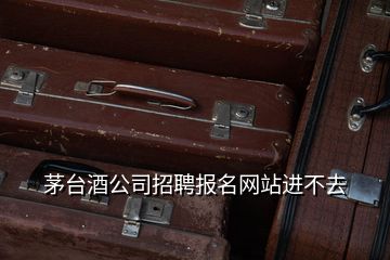 茅臺(tái)酒公司招聘報(bào)名網(wǎng)站進(jìn)不去