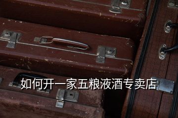 如何開一家五糧液酒專賣店