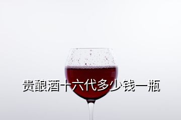 貴釀酒十六代多少錢一瓶