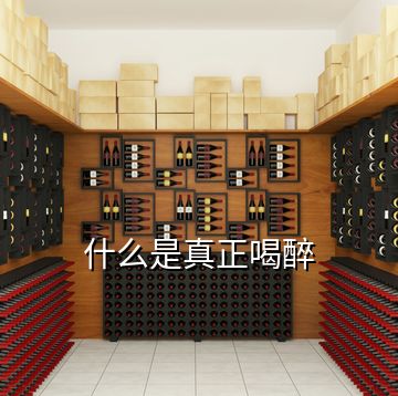什么是真正喝醉