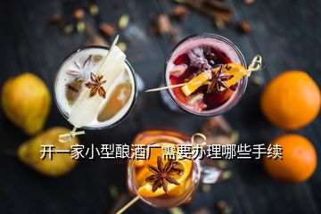 開(kāi)一家小型釀酒廠(chǎng)需要辦理哪些手續(xù)