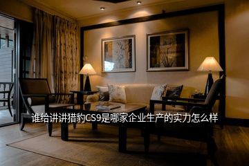 誰(shuí)給講講獵豹CS9是哪家企業(yè)生產(chǎn)的實(shí)力怎么樣