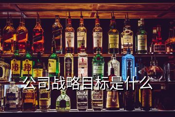公司戰(zhàn)略目標是什么
