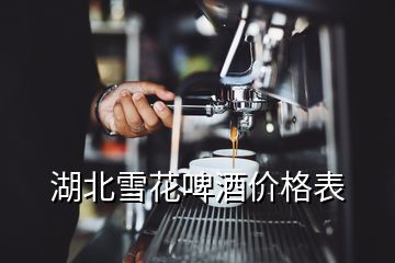 湖北雪花啤酒價格表