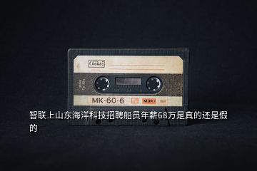 智聯(lián)上山東海洋科技招聘船員年薪68萬是真的還是假的