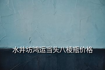 水井坊鴻運(yùn)當(dāng)頭八棱瓶價格