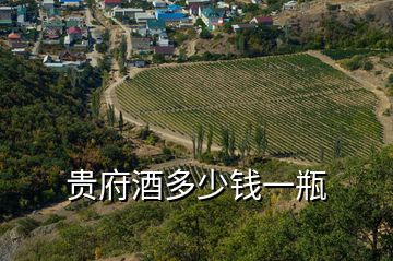 貴府酒多少錢(qián)一瓶