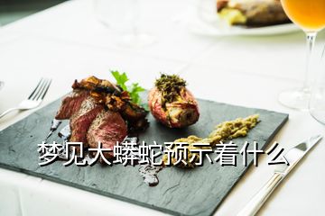 夢見大蟒蛇預(yù)示著什么