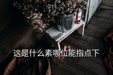 這是什么素哪位能指點(diǎn)下
