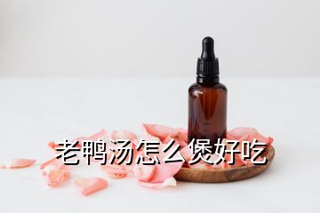 老鴨湯怎么煲好吃