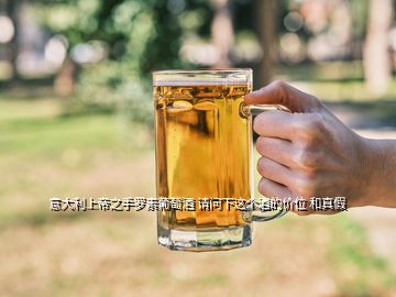 意大利上帝之手羅素葡萄酒 請問下這個酒的價位 和真假