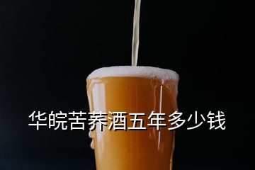 華皖苦蕎酒五年多少錢