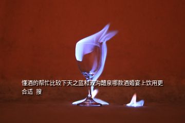 懂酒的幫忙比較下天之藍(lán)和雙溝醴泉哪款酒婚宴上飲用更合適  搜