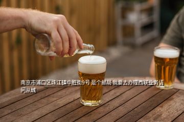 南京市浦口區(qū)珠江鎮(zhèn)中勝街9號(hào) 是個(gè)郵局 我要去辦理西聯(lián)業(yè)務(wù)請(qǐng)問從城