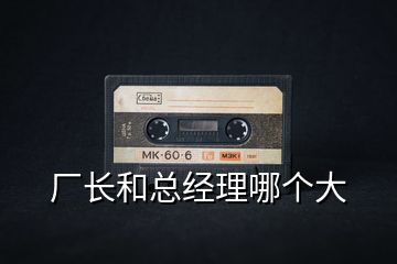 廠長和總經(jīng)理哪個大