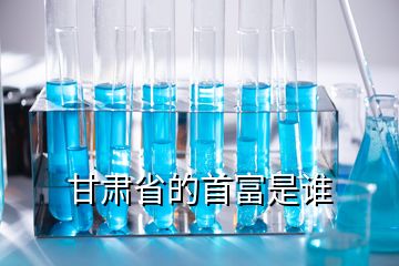 甘肅省的首富是誰