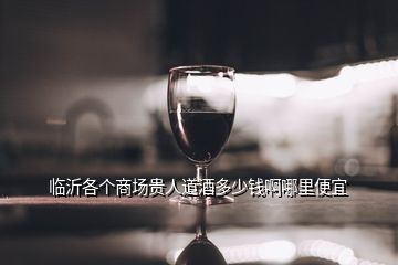 臨沂各個商場貴人道酒多少錢啊哪里便宜