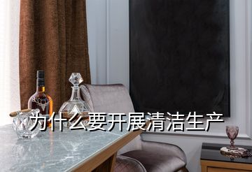 為什么要開展清潔生產